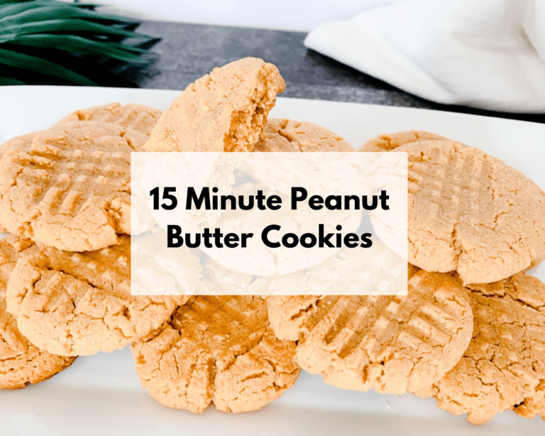 15 Minute Peanut Butter Cookies