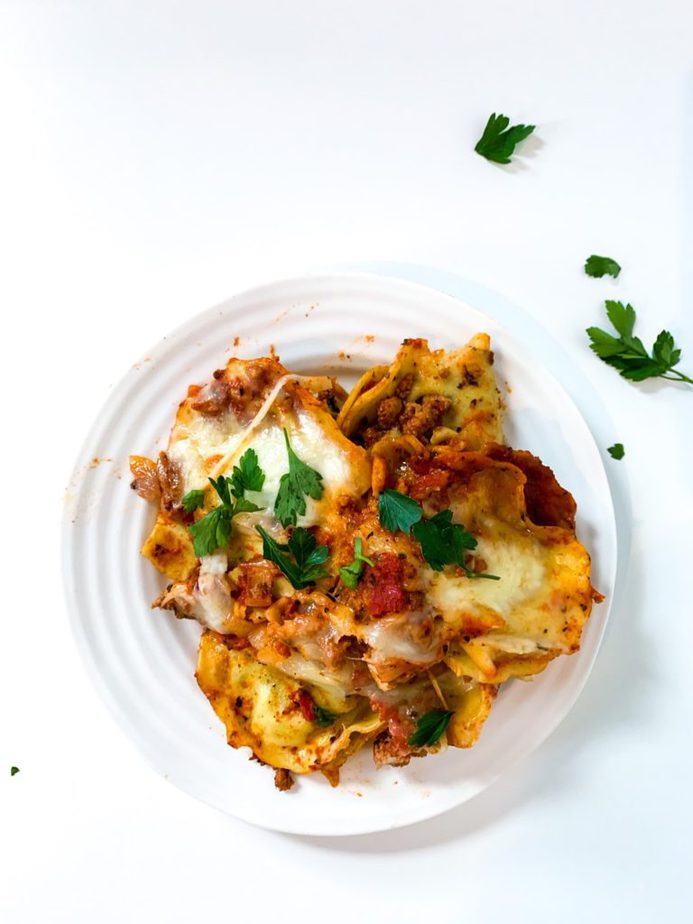 Lazy Lasagna Ravioli Style Freezer Meal