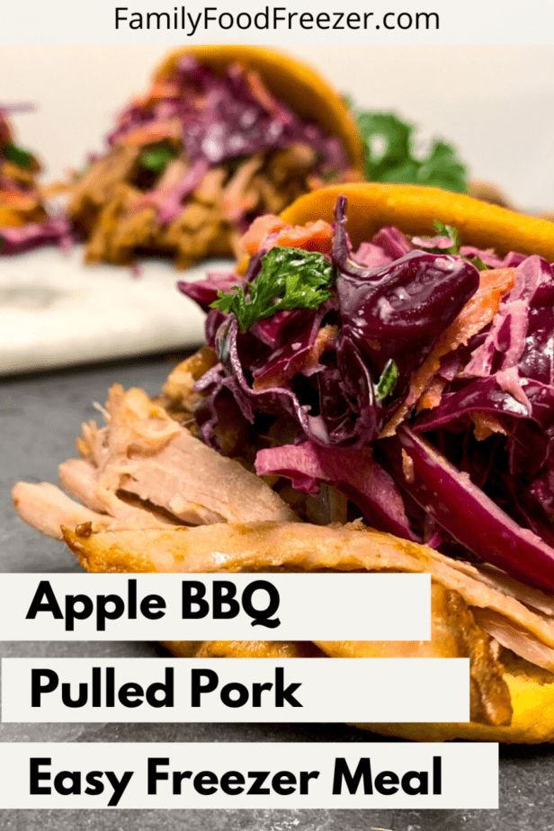 Apple BBQ Pulled Pork | Freeze Pulled Pork | How to freeze pulled pork | apple bbq sauce | apple bbq sauce pulled pork | apple pulled pork | Slow cooker pulled pork | pulled pork recipe