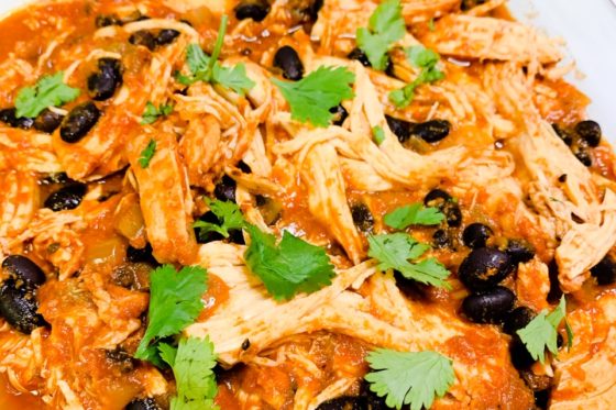 Cheesy chicken enchiladas | slow cooker chicken enchiladas verde | healthy slow cooker chicken enchiladas | slow cooker chicken enchilada stack | crockpot enchilada lasagna | slow cooker enchilada sauce | enchilada recipe