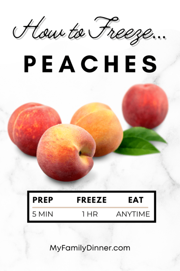 how to freeze Peaches